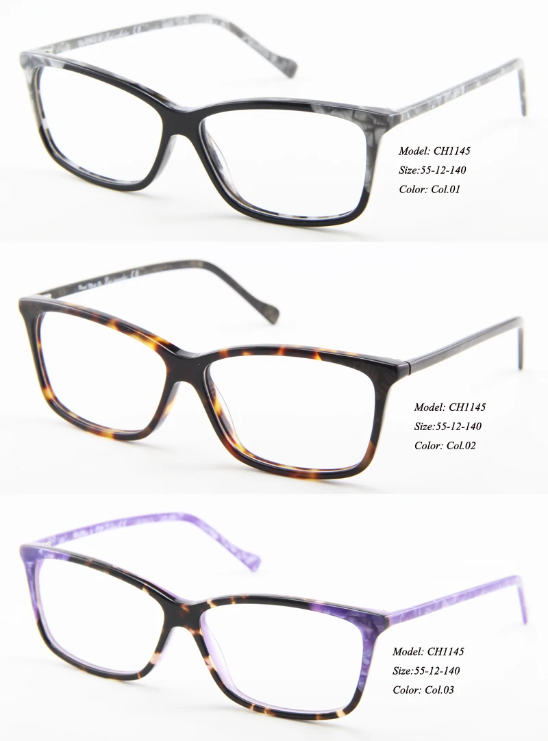 Оптовая продажа модные оправы для очков ацетат Oculos de grau Lunettes Occhiali CH1145 Eye wonder|glasses