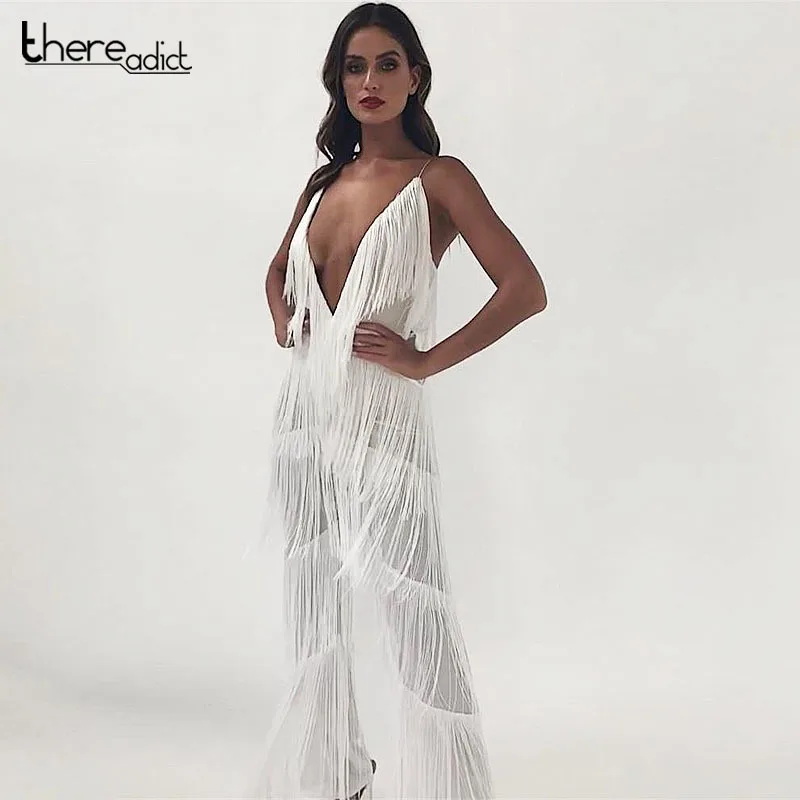 Aliexpress.com : Buy Tassel Sexy Summer Jumpsuit Romper