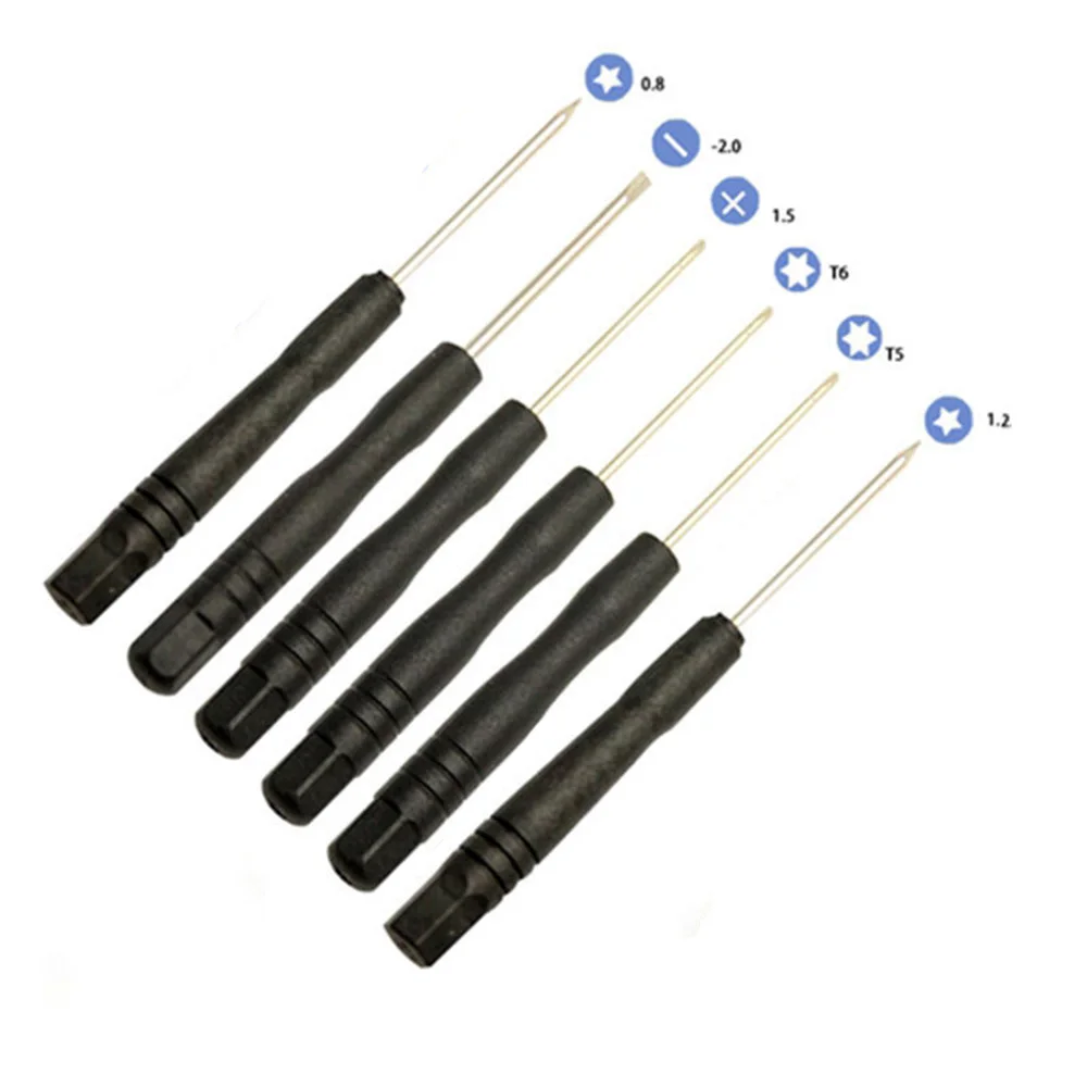 12 в 1 шлицевая 2 0 Phillips 5 Pentalobe 8 Torx T5 T6 Отвертка набор инструмент для iPhone 4S 5S Samsung PC