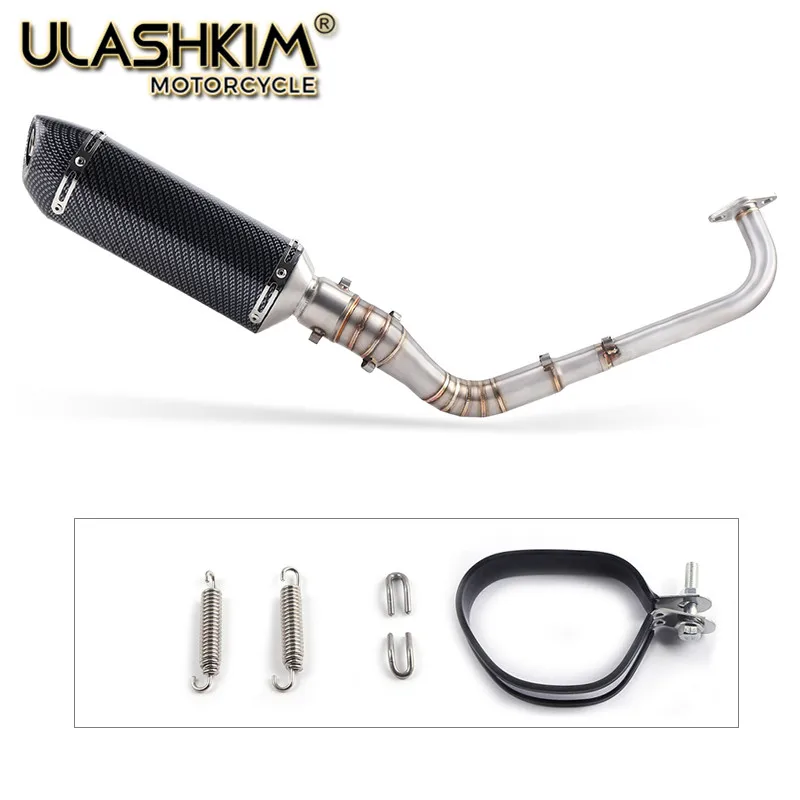 

Modified Front Middle Link Pipe Scooter Exhaust Muffler Escape Full System Slip On For yamaha NMAX155 NMAX 155 2015-2017