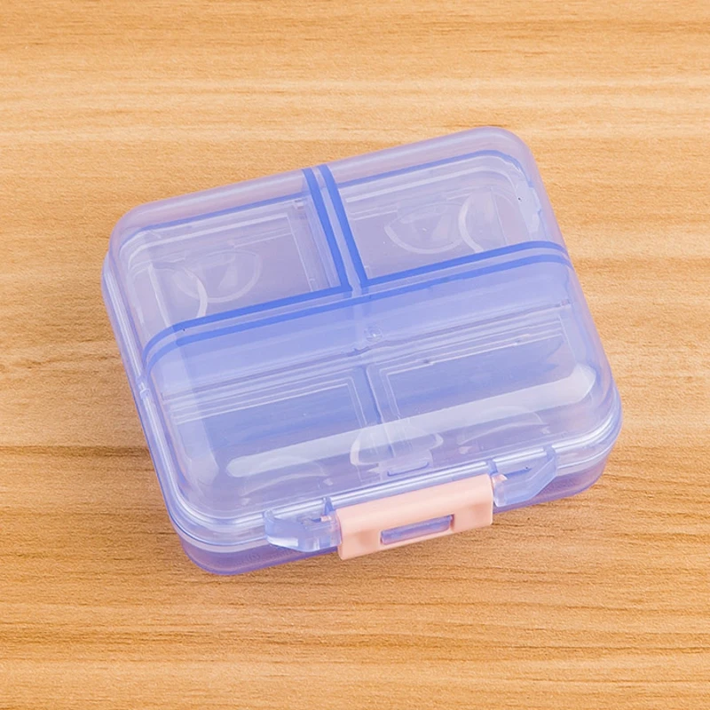 

Mini Pill Box With Kit One Week Portable Pills Storage Travel Medicine Container Transparent Medicina Organizador Case Packing