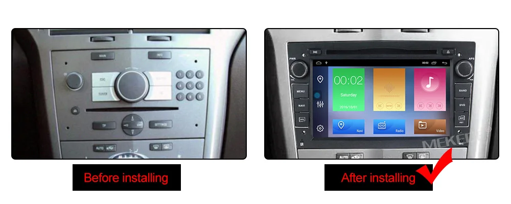 Clearance MEKEDE Android 9.1 Car multimedia player For Opel Astra Vectra Antara Zafira Corsa Car DVD Radio GPS Navigation wifi 2+32G 5