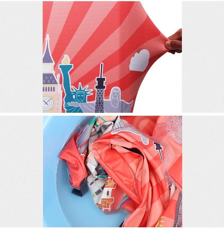 Mihawk мультфильм багаж защитный чехол для мужчин женщин Эластичный Чемодан футляр для путешествий Пылезащитная одежда аксессуары с