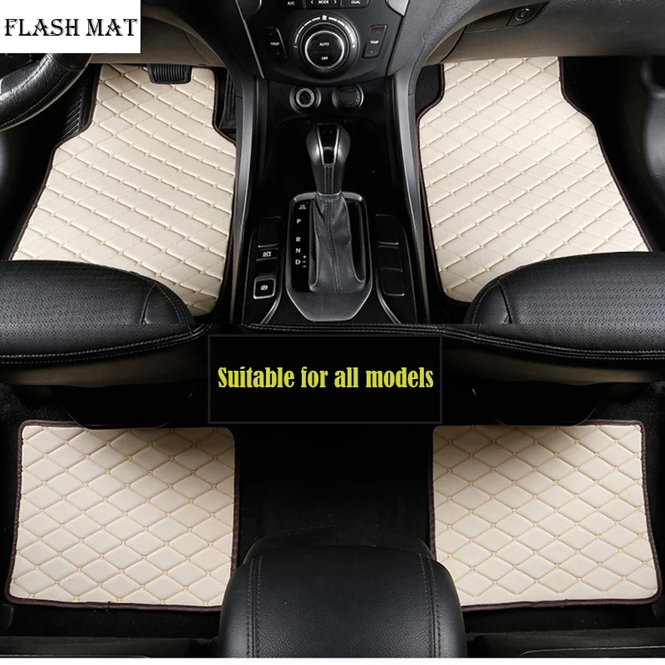 05+ TOYOTA AYGO UNIVERSAL CAR FLOOR MATS BLUE /& BLACK TRIM