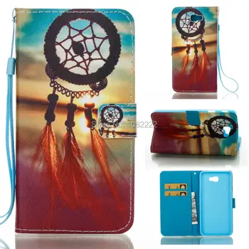 

30pcs/lot New Cartoon design Owl Wallet PU Leather Case With Stand For Samsung J5 Prime ON5 2016 / J7 Prime On7 2016 / J3 Prime