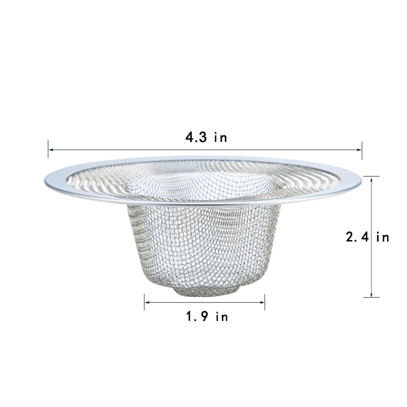 2 шт./компл. Кухня ситечко для раковины 304 Нержавеющая сталь металловые дренажные Ванна Ванная комната фильтр волос напольный сливной фильтр предотвратить раковина