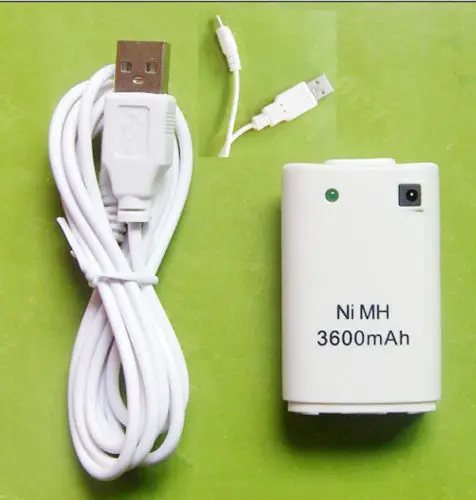 

1x3600mAh Battery Pack+USB Charger Cable for Xbox 360 Wireless Game Controller Gamepad Xbox360 Bateria Rechargeable Battery Pack