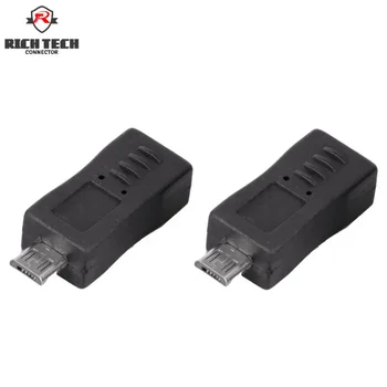 

Micro USB Connector Male Plug Micro USB 5pins to Mini 5pins USB Female Jack Adapter