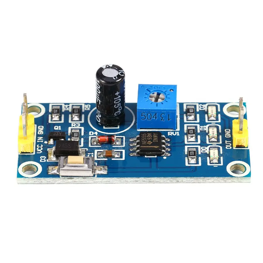 

DC 5-12V Delay Relay Shield Timer NE555 Switch Module 0 to 150 Second Led Light Adjustable Module Accessories