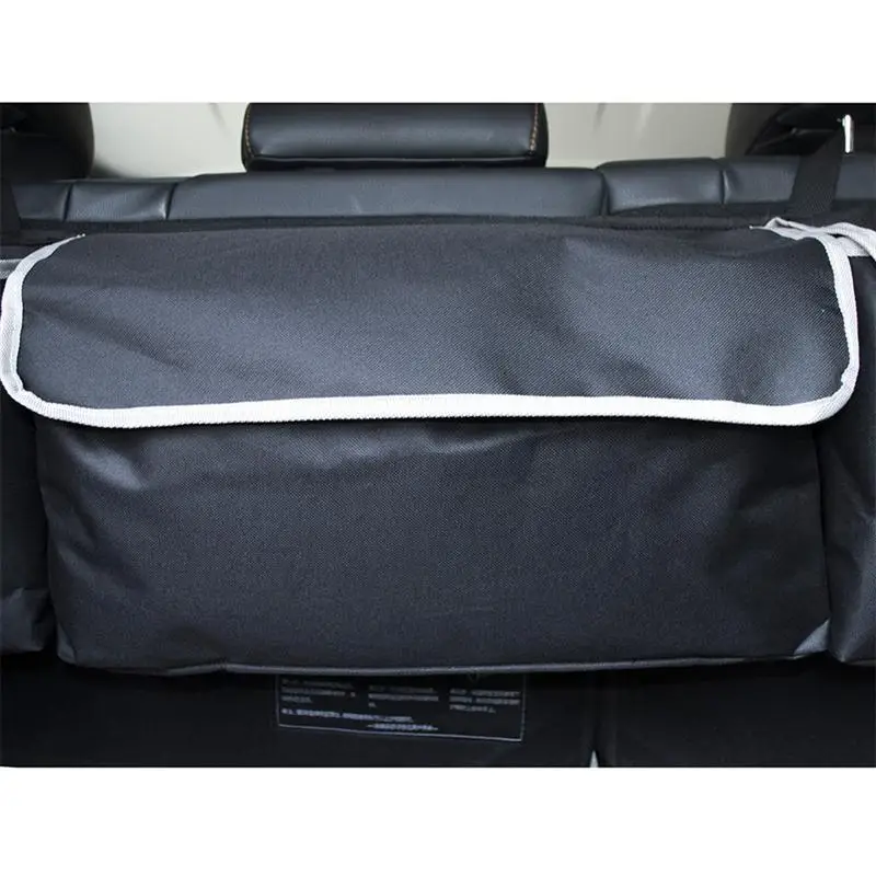 Многофункциональный автомобильный Органайзер на заднее сиденье для багажника длинная подвесная сумка для хранения в автомобиле интерьерные грузовые аксессуары черный