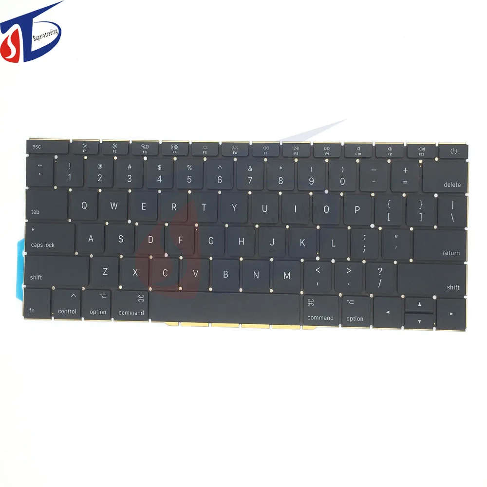 

New original for macbook pro 13inch retina A1708 keyboard US USA America layout without backlight 2016 2017year