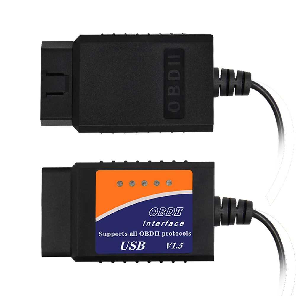 Сканер ELM 327 V1.5 USB OBD OBD2 сканер PIC18F25K80 obd 2 CAN BUS считыватель кодов неисправностей