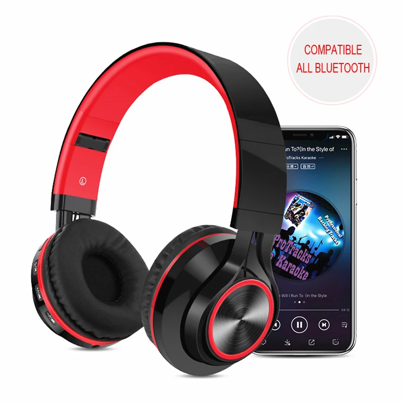Wireless+wired Bluetooth earphone TF MP3 FM Three-in-one function New Compatible with all device Bluetooth gaming Earphones