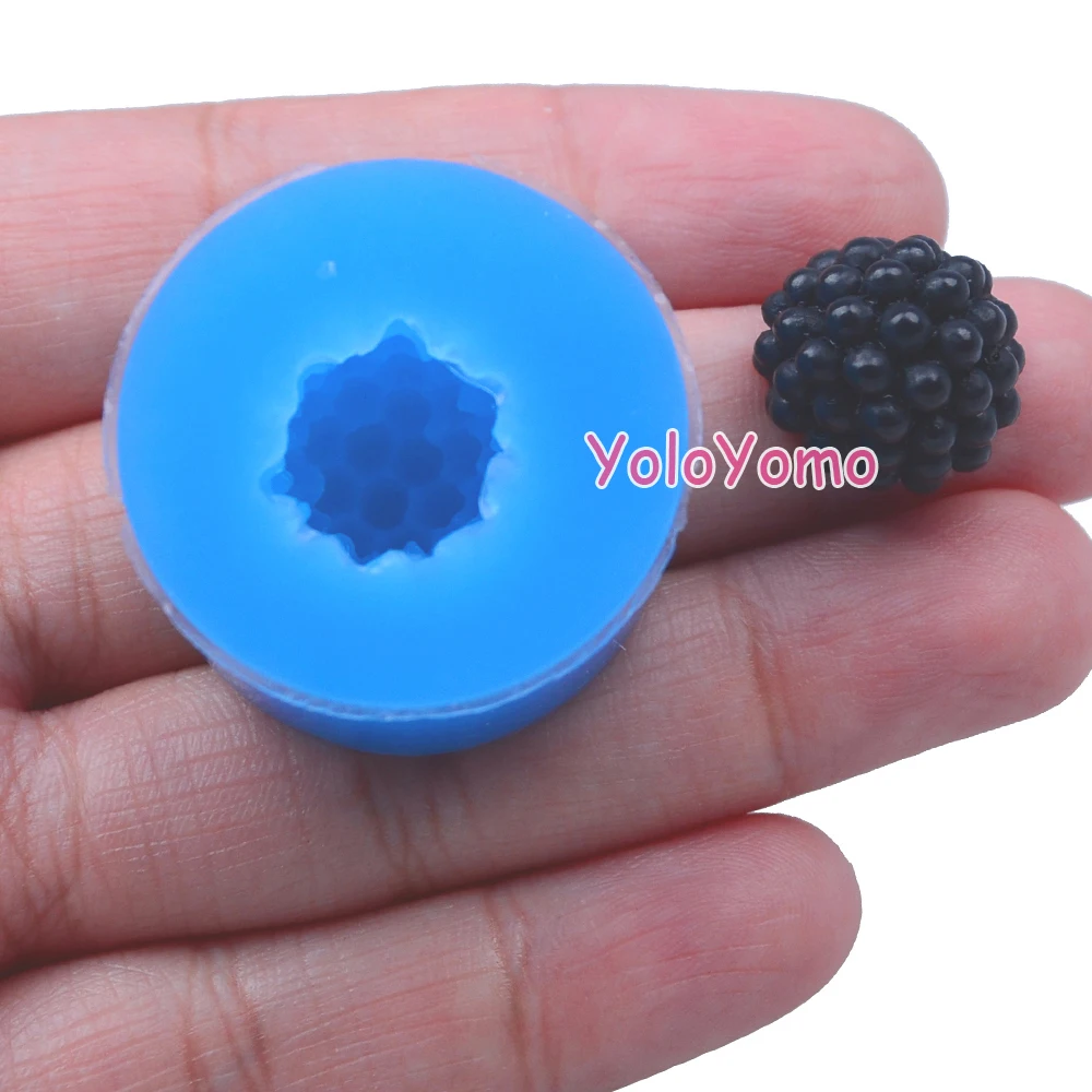 S038YL 13 3 мм 3D Blackberry силиконовая форма сладкие фрукты украшения торта помадка