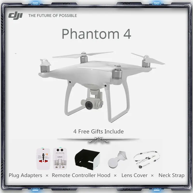  DJI Phantom 4 camera drone with 3-axis gimbal  and 4K HD camera FPV quadcopter professional Aerial Photography UAV(Value Pack) 