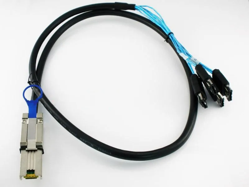 Бесплатная доставка внешний мини SAS SFF-8088 26Pin к 4x eSATA 7Pin кабель для передачи данных