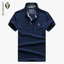 Мужская рубашка поло летняя рубашка с коротким рукавом модная брендовая дышащая Высококачественная Мужская рубашка с отложным воротником Классическая футболка