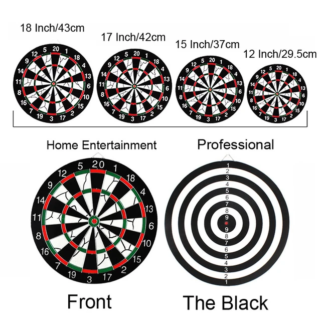 Dart Board Full Size 17 Inch Double Sided Dartboard Game For Adults Or Kids