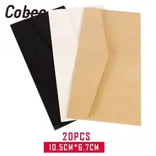 Cobee 20 шт поздравительные открытки вечерние открытки-приглашения конверт цветной 10,5*6,7 см подарочные открытки ручной работы конверты