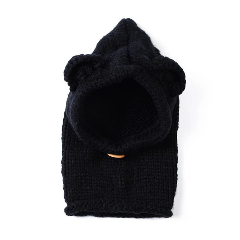 Children s Accessories Animal Shawl Hat Autumn Winter Wool Knitted Cap Scarf Baby Shawl Boys Girls Kid Hooded Cloak Hat