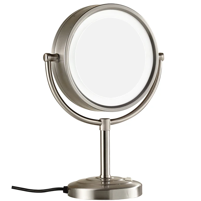 8.5 Inch 10X Magnifying Double sided Vanitys Lighted Makeup Mirrors