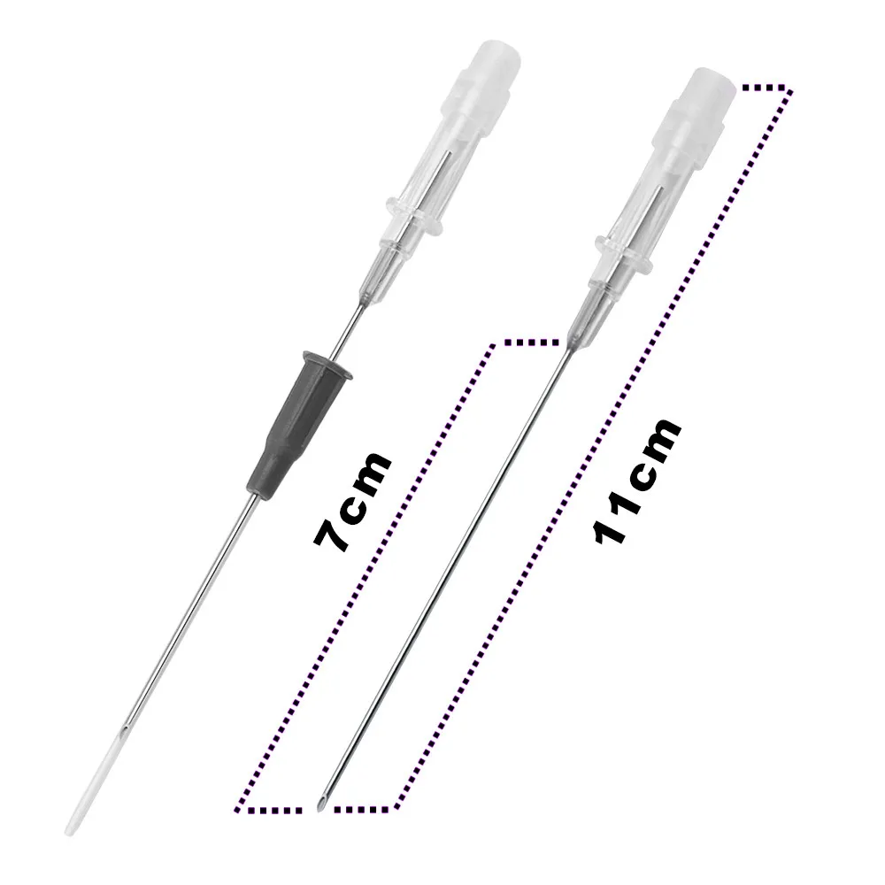 5 шт. стерилизованный I. V. Катетер 16 г Cannula пирсинг иглы татуировки ювелирные изделия-пирсинг комплект измерительные приборы для тела кольца