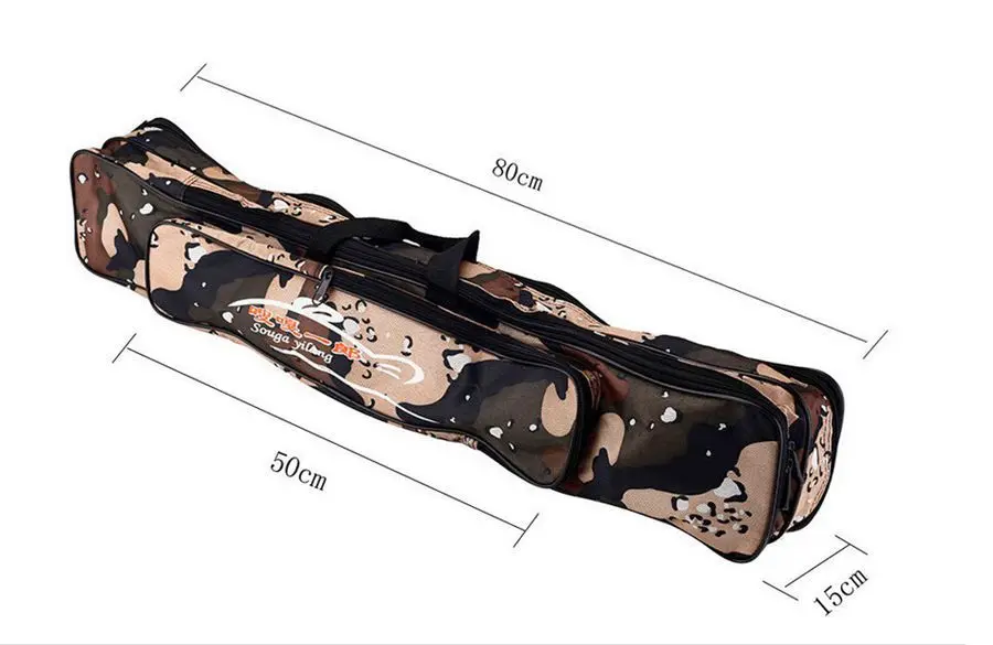 Sougayilang портативная рыболовная удочка сумка 80/120 см большая емкость многофункциональная уличная сумка для удочки для ловли карпа Рыболовная Сумка снасти - Цвет: 80cm