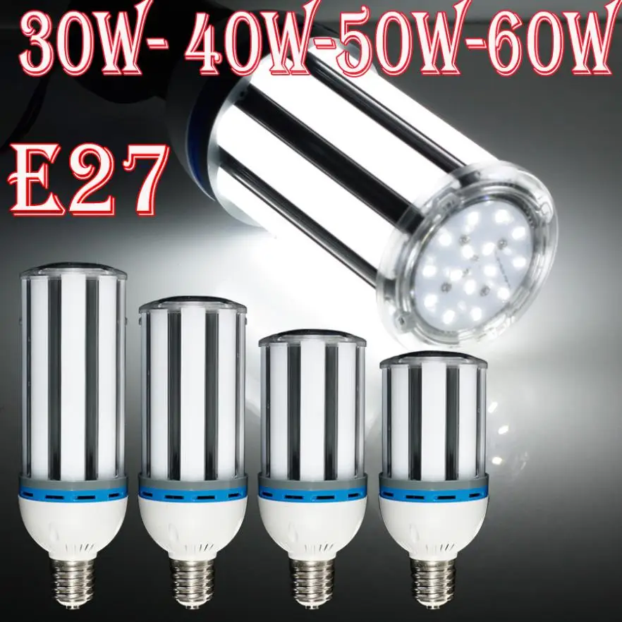 

New Bright 30w/40w/50w/60w E27 AC85-265V Cold White/ Warm White SMD Corn Bulb LED Corn Light LED Buld spotlight Lamps