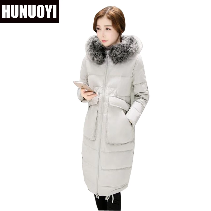 Aliexpress 11.11 Hot sale Fur Collar Jacket Slim Long