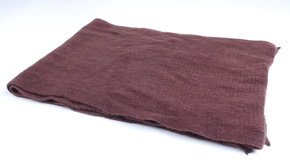 [DIFANNI] Зимние однотонные шарфы унисекс теплая вязаная акриловая шаль-шаль длинный толстый Модный зимний шарф - Цвет: Brown