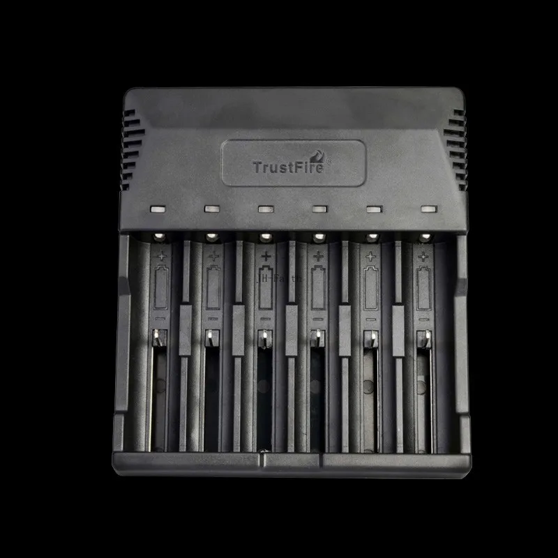 TrustFire 6 слотов интеллектуальное зарядное устройство для AA AAA 18650 18500 18350 17670 16340 14650