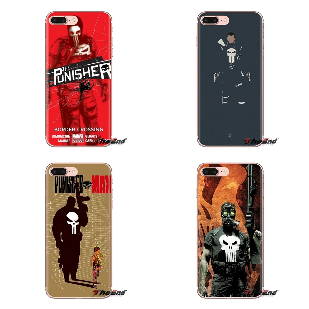 Чехол для телефона Sony Xperia Z Z1 Z2 Z3 Z5 compact M2 M4 M5 C4 E3 T3 XA Huawei Mate 7 8 Y3II Marvel Punisher Frank Castle |