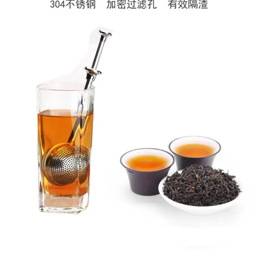 Telescopic seasoning ball bag soup ball tea bag tea leak tea filter tea bag stainless steel tea filter