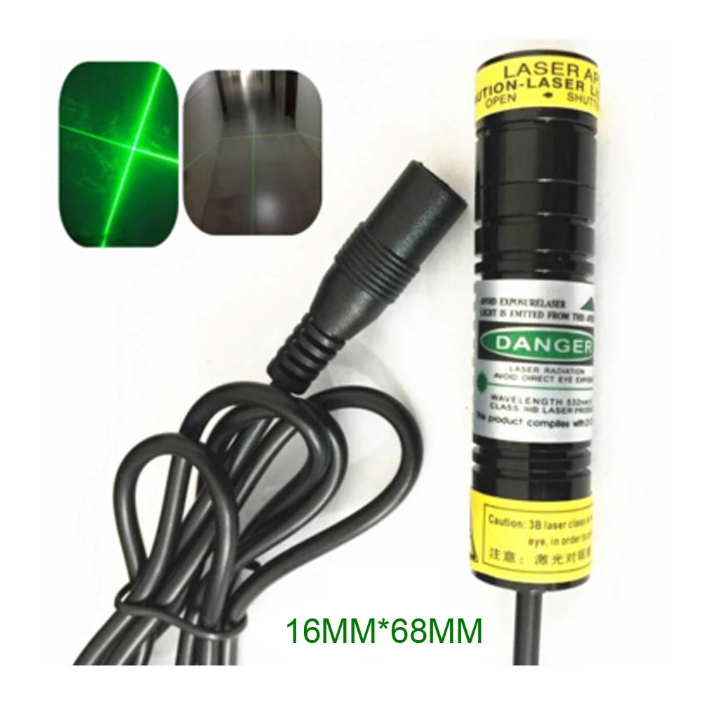 Трава зеленая крест лазерный модуль Диод лазерный маркировщик свет 40 мВт 510nm