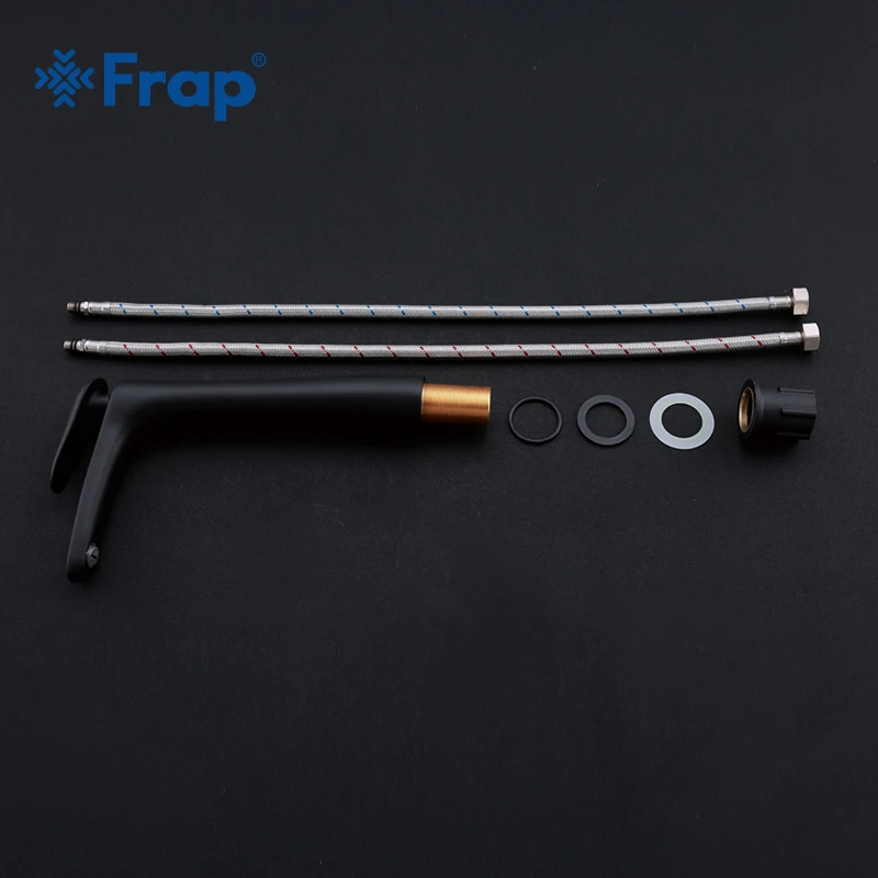 Frap 1 комплект новый латунный высокий черный спрей краска для ванной кран раковины