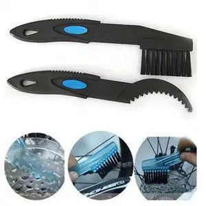 

2pcs Plastic Cycling Motorcycle Bicycle Chain Clean Brush Gear Grunge Brush Cleaner Outdoor Cleaner Scrubber Tool
