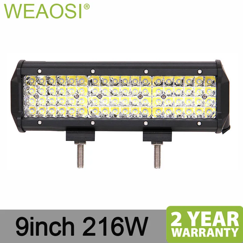 

9Inch quad Row Led Bar Light For Offroad 4x4 4WD Atv Uaz Flood Beam Driving Work Light LED 4x4