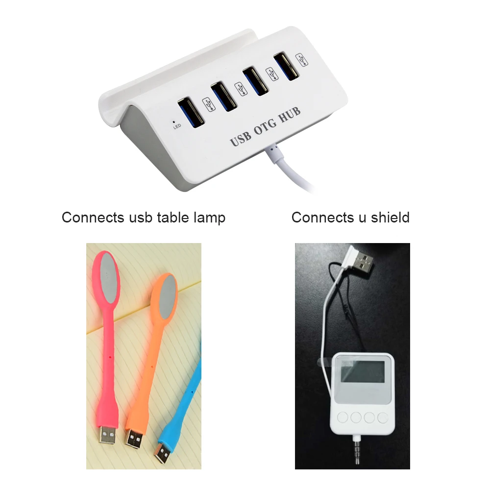 Original Type-C USB 3.0 HUB 4 Ports OTG  Splitter With Phone Holder High Speed 5Gbps Splitter Adapter For Macbook Accessories