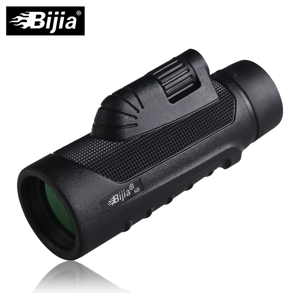 baratas BIJIA 10x42 Monocular de Visão do Telescópio de Alta Qualidade para a Caça de Alta Potência Monocular com BaK4 Prisma
