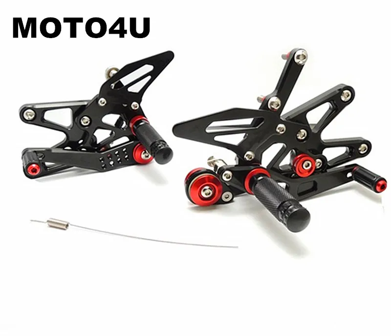 MOTO4U ЧПУ Регулируемые задние набор Rearsets для ног для Triumph Daytona 675 2013