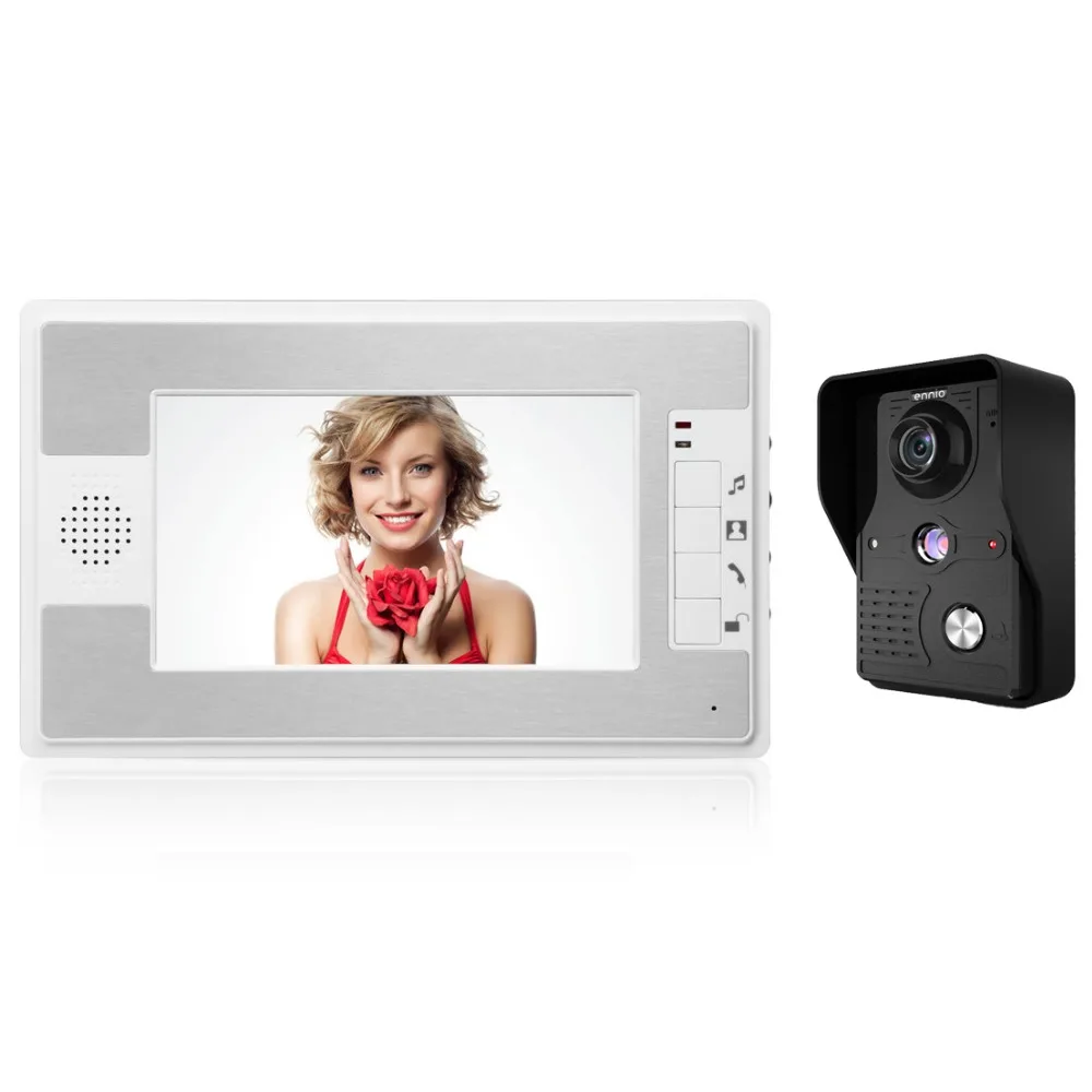 

7" Color TFT LCD Wired Video Door Phone System Wired Visual Dual-way Intercom For Home Apartment