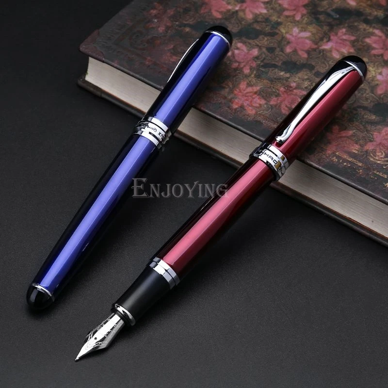 Jinhao X750 Роскошные Для мужчин фонтан ручка Бизнес студент 0,5mm дополнительный тонкий наконечник каллиграфия офис питания пишущего