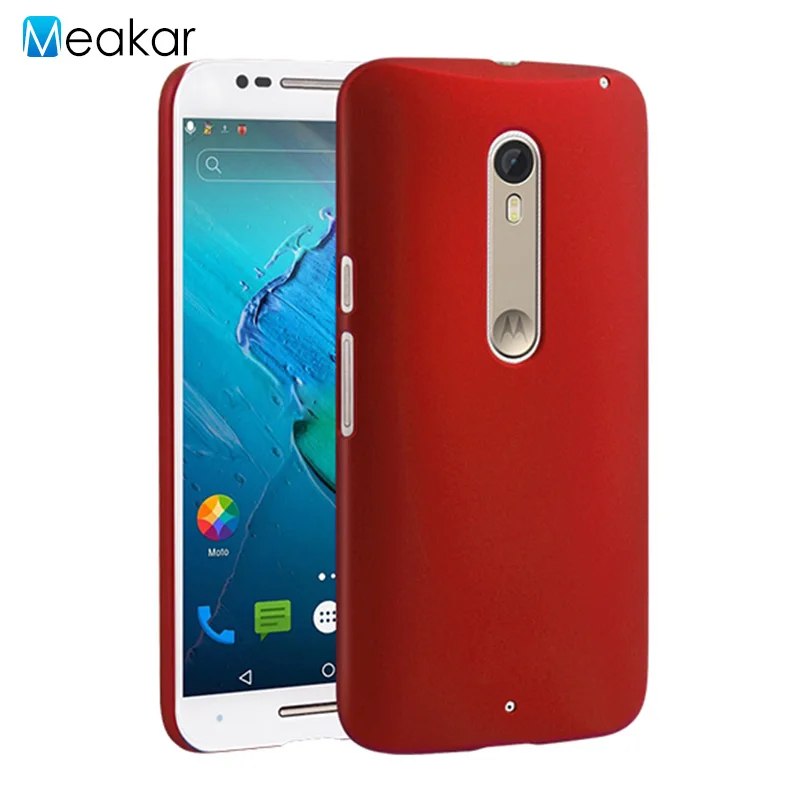 Пластик Coque 5.7For Moto X Стиль чехол для Motorola Moto X Стиль ультранонкий двойной Xt1572 телефона чехол-лента на заднюю панель - Цвет: red