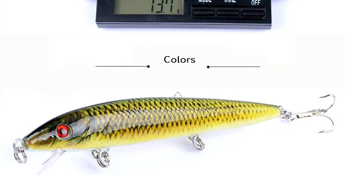 Fishing Lure Wobbler Jerkbait Minnow 4pcs 12cm 13.7g 0.6-1.8M Trout Artificial Bait Lures Hard Bait  (6)