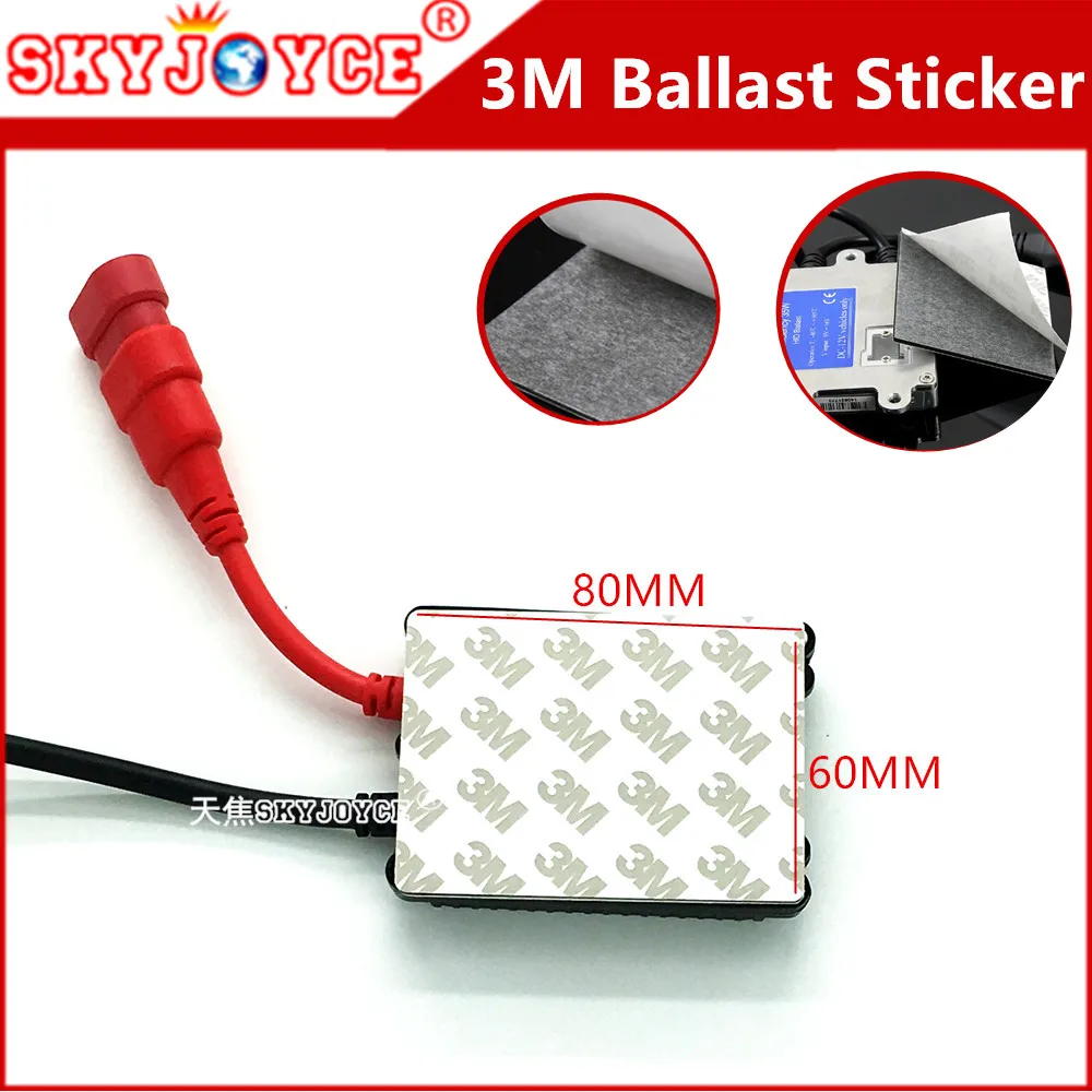 10pcs Double sided 3M ballast sticker for hid xenon ballast kit