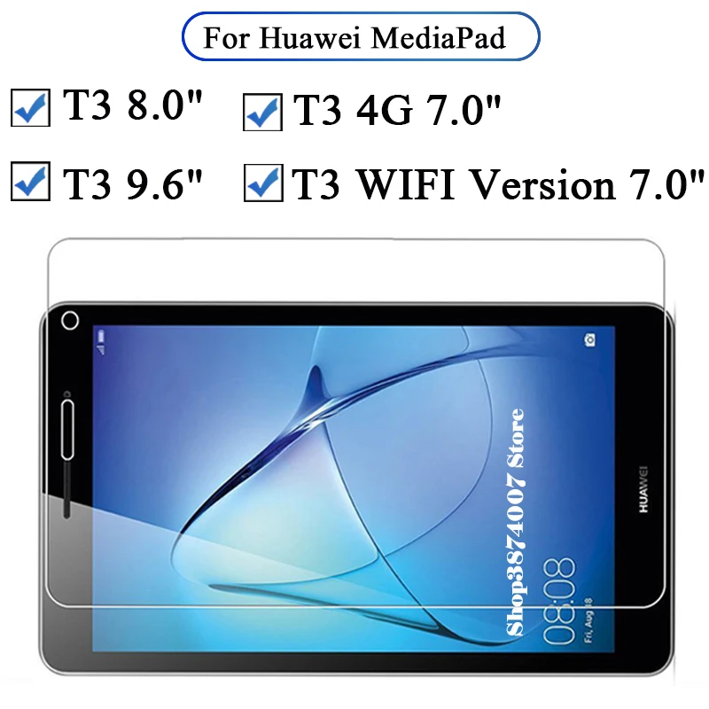 Защитный планшет Стекло на huawei Mediapad T3 7 8 9,6 Медиа Pad 3 T, 3T, закаленное стекло для экрана с защитой от взрывов глас 4G Wifi версия Hawei