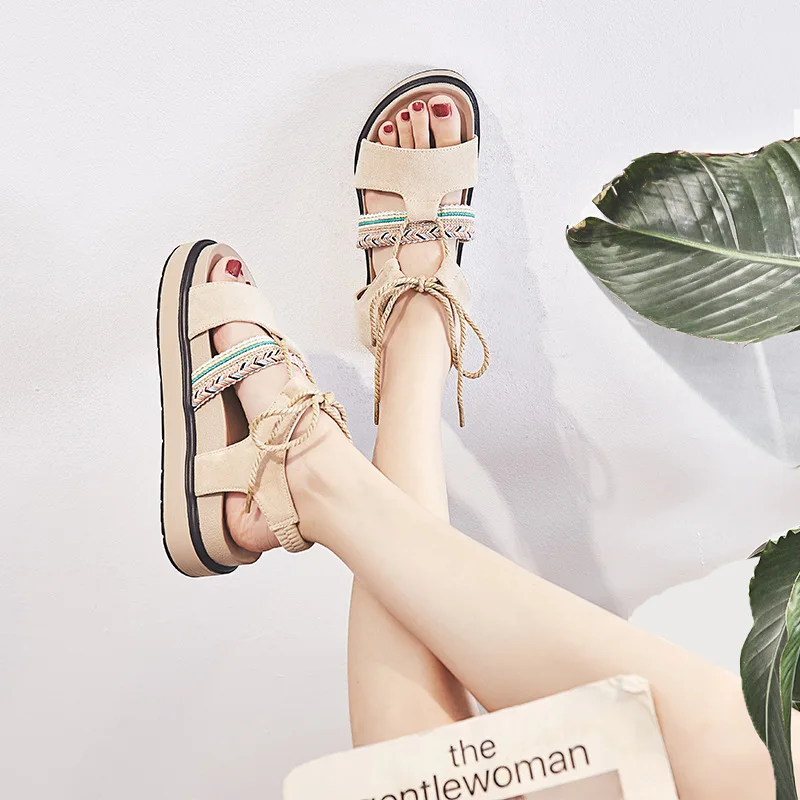 

New Women Sandals Fashion Summer Women Shoes Bohemia Gladiator Beach Flat Casual Sandals Leisure Female Ladies Sandals Women