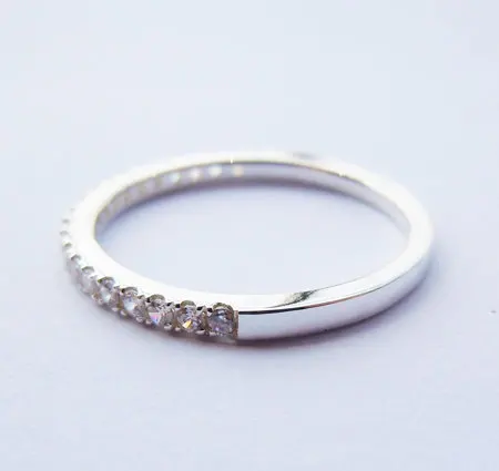 1.5 мм 925 стерлингового серебра тонкий простое кольцо