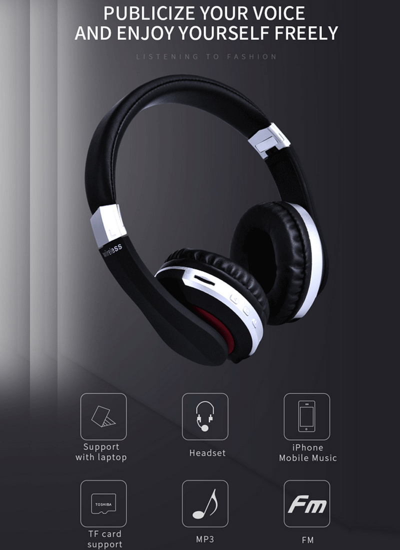 MH7 беспроводные+ Проводные Bluetooth наушники Складные стерео наушники с супер басами гарнитура с микрофоном головная повязка