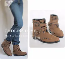 Punk Style Rivet Shoes Boots for BJD Doll 1 3 SD Uncle AS DZ Super Dollfie